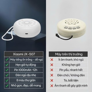 Máy Tạo Tiếng Ồn Trắng Xiaomi JX-507 27 Âm Thanh Hẹn Giờ 30-120 Phút Pin Sạc