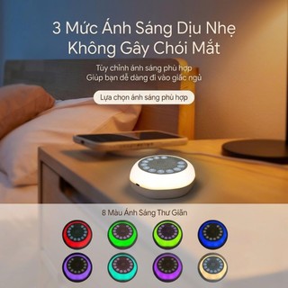 Máy Tạo Tiếng Ồn Trắng Xiaomi JX-507 27 Âm Thanh Hẹn Giờ 30-120 Phút Pin Sạc