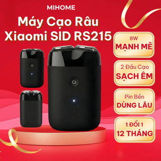 Máy Cạo Râu Xiaomi SID RS215 Động Cơ 8W 2 Đầu Cạo Pin Sạc Chống Nước IPX7