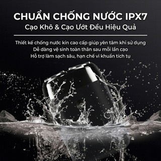 Máy Cạo Râu Xiaomi SID RS215 Động Cơ 8W 2 Đầu Cạo Pin Sạc Chống Nước IPX7