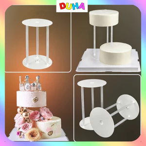 COMBO 10 BỘ GIÁ CHỒNG TẦNG Bánh Sinh Nhật, Phụ Kiện Trang Trí Bánh Kem, Kệ Chồng Tầng Bánh Gato DUHA 001