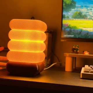 Đèn Bàn decor in 3D, Đèn ngủ để bàn vàng ấm, đèn trang trí phòng ngủ, trang trí bàn, quà tặng sinh nhật BeeLight - M010