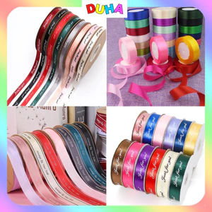 Ruy Băng lụa 1cm, 2cm và 2.5cm x 45m VIỀN chữ always your by side, Just For You Làm Nơ Gói Quà, Bó Hoa DUHA 051