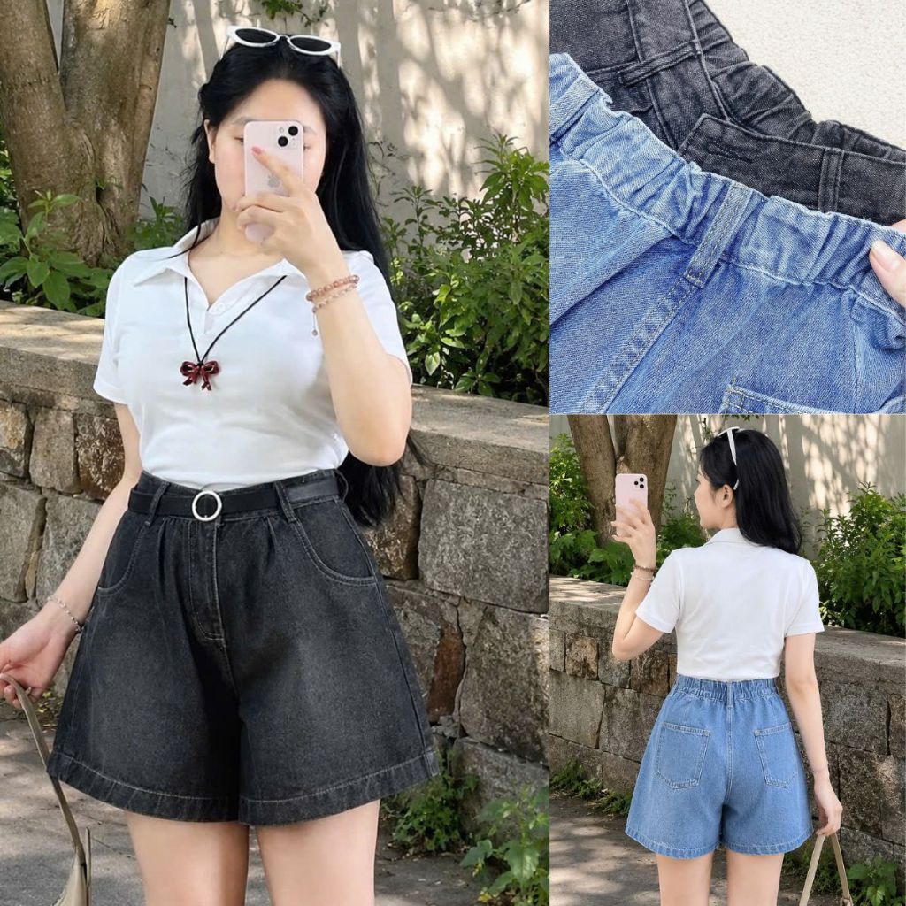 Quần Đùi Kiểu Lật Lai Bigsize Nữ Lưng Chun Tôn Eo Tôn Dáng Dễ Phối Đồ Lên Phom Dễ Thương Q555 Q561