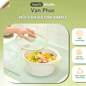 Nồi vân đá Inochi - Omi Simple size 20cm, 24cm, 28cm