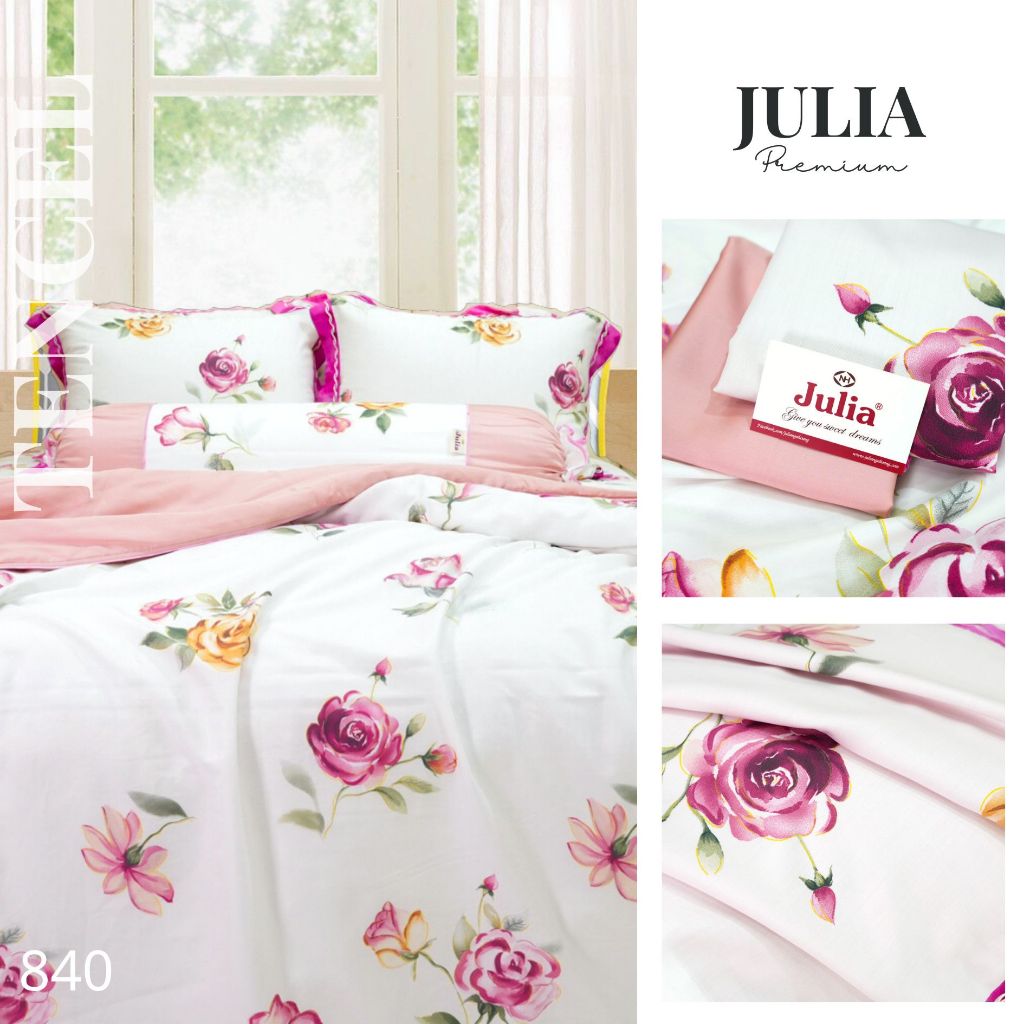 Bộ 4 món chăn ga gối Lụa Tencel Julia Bedding Hàn Quốc