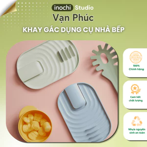 Khay gác dụng cụ nhà bếp inochi, khay gác đũa muỗng, khay gác vung nồi nhựa nguyên sinh