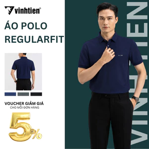 Áo Polo Nam 5304, Áo Thun Nam Vĩnh Tiến Form Regular Fit ( Có xẻ tà), Thanh Lịch, Sang Trọng 329 - Nhiều Màu