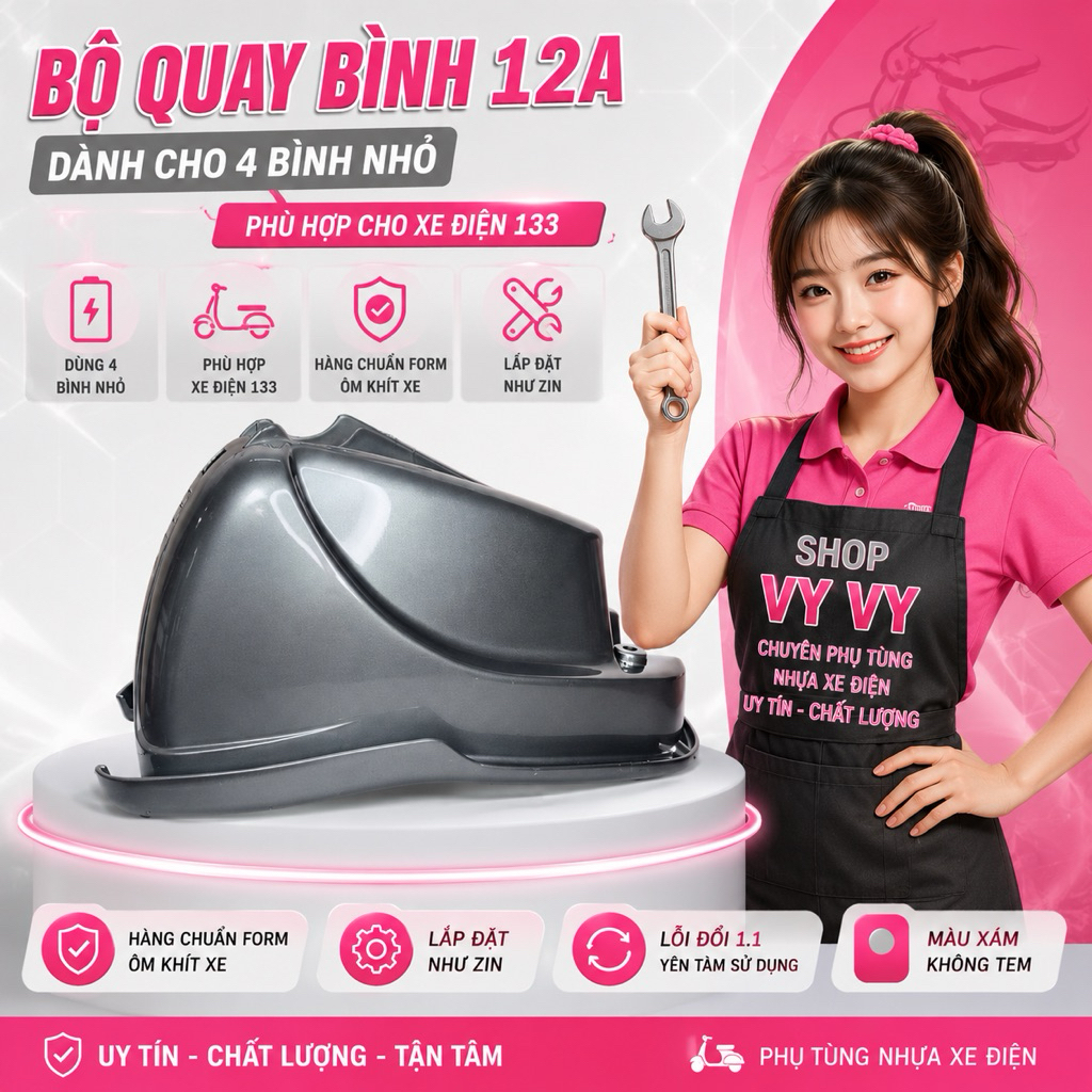 Cốp ngắn 38cm xe điện 133 đủ màu phủ bóng. nhiều màu đẹp các mã bán chạy nhất