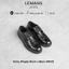 Giày da bò Derby Wingtip Black LEMANS, - Bảo hành chính hãng 24 tháng