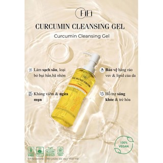 1 Chai Gel rửa mặt Curcumin| Fificosmetic|180g