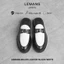 The Diamond Mules Loafer LEMANS - Black White - Giày sục da bò - Bảo hành 24 tháng