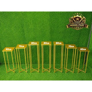 Bộ kệ 7 cái 60/70/80 để lễ tráp mâm quả cưới hỏi, chân thẳng, mặt vuông,  dạng gấp gọn
