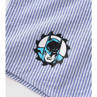 [BST Mới DC Hero - Batman] Áo sơ mi ngắn tay kẻ sọc bé trai Rabity 102.005