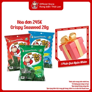 Snack Rong Biển TaoKaeNoi CRISPY SEAWEED 28g Nhập Khẩu Thái Lan