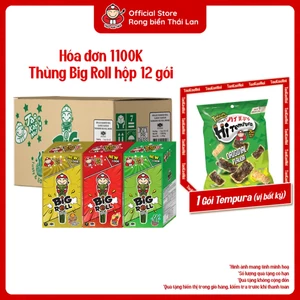Thùng 12 Hộp Snack Rong Biển BIG ROLL Hộp 12 Gói Nhập Khẩu Thái Lan