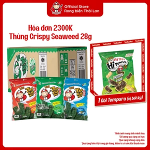 Thùng 48 Gói Snack Rong Biển CRISPY SEAWEED 28G TaoKaeNoi Thái Lan