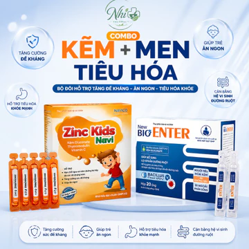COMBO MEN VI SINH + KẼM CHO BÉ – GIẢI PHÁP CHO BÉ BIẾNG ĂN, TÁO BÓN