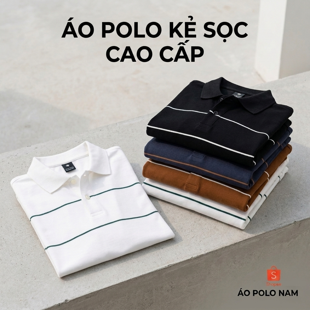 Áo Polo H1 Nam Cổ Sơ Mi AZ FASHION Cao Cấp Áo Thun Nam  CVC Diamond Co Giãn Phối Lé Ngực Sang Trọng