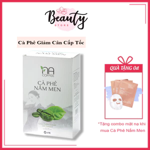 Cà Phê Nấm Men Giảm Cân Cấp Tốc NA COFFE Cà Phê Làm Gầy Kháng Mỡ Hộp 12 Gói