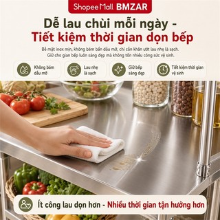 Kệ bếp gas inox chống gỉ cao cấp Kệ bếp inox 304 Đa năng chịu lực