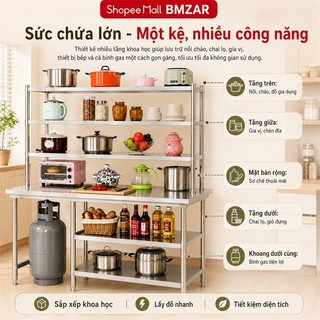 Kệ bếp gas inox chống gỉ cao cấp Kệ bếp inox 304 Đa năng chịu lực