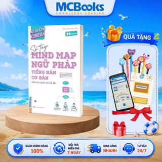 Sách - All In One Korean - Sổ tay Mind Map Ngữ pháp Tiếng Hàn cơ bản dành cho người mới bắt đầu