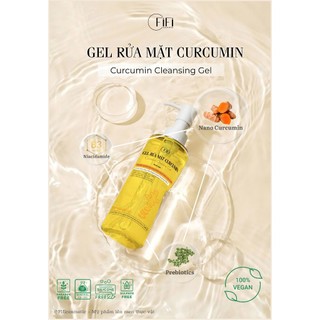 1 Chai Gel rửa mặt Curcumin| Fificosmetic|180g
