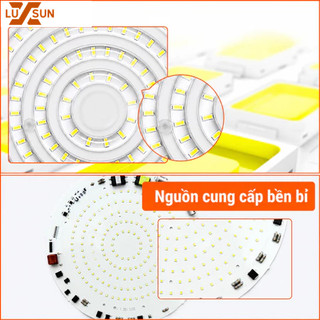 Đèn LED Nhà Xưởng UFO LUXSUN Màu Đen 100W 150W 200W 300W Siêu Sáng Chiếu Kho Xưởng Nhà Máy Bảo Hành 12 Tháng