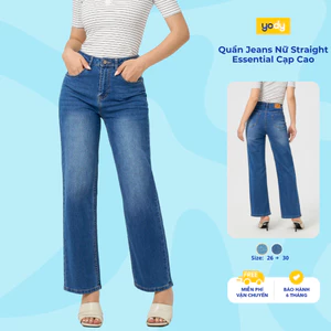 Quần Jeans Nữ Yody Ông Đứng Form rộng, Co Giãn Nhẹ, Tôn Dáng, Dễ Phối Đồ TRA WCJE26A027