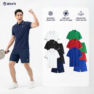 Set Bộ Thể Thao Pickleball Nam Winfit Thấm Hút Mồ Hôi, Nhẹ Mát, Dễ Dàng Vận Động, Form Thoải Mái