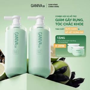 Combo Dầu Gội Ganiva Mua 2 Gội Tặng 1 Dầu Xả Hỗ Trợ Giảm Gãy Rụng, Mềm Mượt Tóc