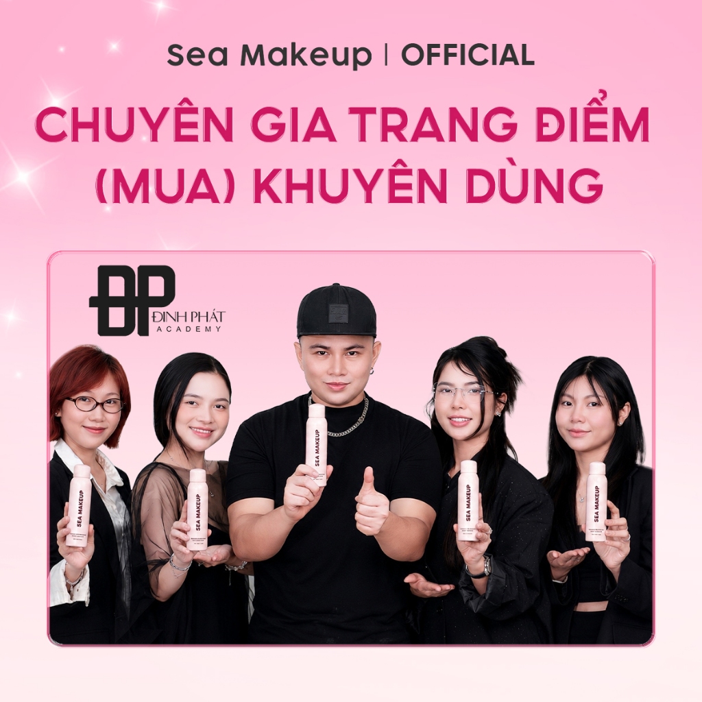 Xịt khoá nền Sea Makeup Stayput Prime & Set Setting Spray Hỗ trợ 16H+++ dưỡng ẩm lâu trôi và hiệu quả lì mịn 100ml