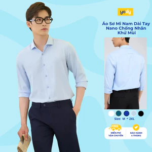 Áo sơ mi nam YODY dài tay nano chống nhăn khử mùi MOSH25A166
