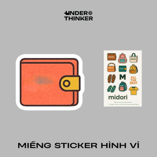 [S1] Sticker Hình Ví Túi Xách Balo Áo Thun Trang Trí Nam Nữ Thương Hiệu | UNDERTHINKER