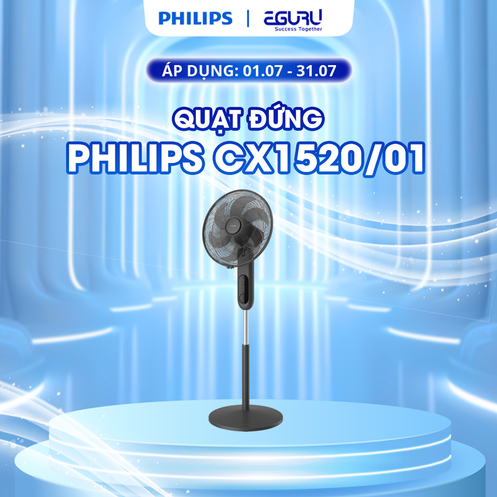 [LIVE] Quạt Đứng Philips CX1520/01 Công suất 47W Bền Bỉ, Sang Trọng, Chính Hãng -  Bảo Hành Chính hãng 24 Tháng