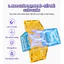 Khối xếp hình chữ cái nam châm dành cho trẻ em từ 3 tuổi trở lên, đồ chơi xếp hình nam châm trong suốt, khối xếp hình gi