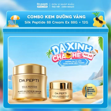 [CHÍNH HÃNG] Kem Dưỡng Da Mặt Dr.Pepti Silk Peptide 88 Cream Ex Ngăn Ngừa Lão Hóa Giúp Da Trắng Mịn Màng 12g/88g KD02