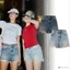 SJ024/SJ025 Short lật lai/ rách lai
