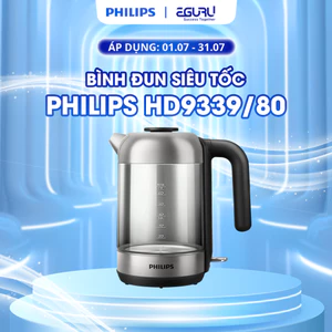 Bình Đun Siêu Tốc PHILIPS HD9339/80 (1.7L - 2200W)- Bảo hành chính hãng 24 tháng
