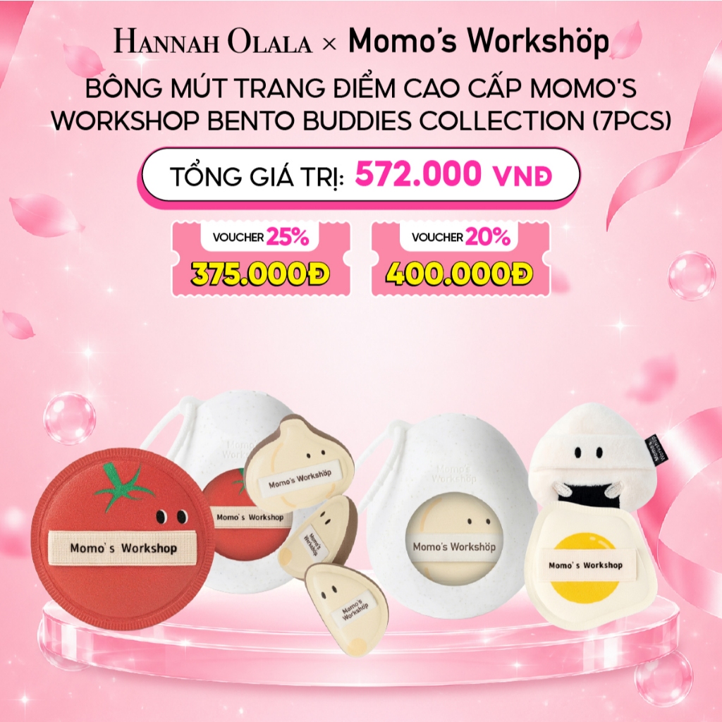 [Livestream Hannah] Combo Mix Nhiều Loại Bông Mút Trang Điểm Cao Cấp Momo's Wordshop