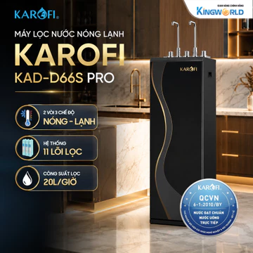 Máy Lọc Nước RO Nóng Lạnh Karofi KAD-D66S Pro 11 Lõi - Máy Lọc Nước Gia Đình Uống Trực Tiếp Chính Hãng