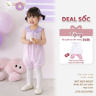 NBAN (3M-24M) Bộ body đùi bé gái cộc tay Blue Berry cotton thoáng mát,mặc đi chơi, đi học-CANDY5.25