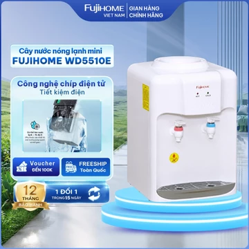 Cây nước nóng lạnh mini FUJIHOME, bình lọc máy lọc nước nóng lạnh uống an toàn công nghệ Nhật Bản dispenser water