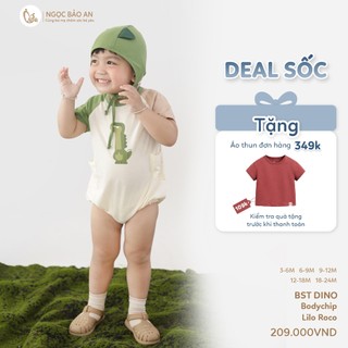 M&B (6M-24M) Bộ bodychip LILO ROCO cotton thoáng mát mùa hè, co giãn tốt, thấm hút mồ hôi-DINO5.25