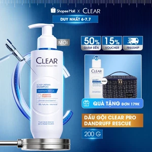 Dầu gội ngăn ngừa gàu nấm Clear Scalpceuticals Pro Dandruff Rescue 80G/200G