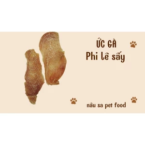 Ức Gà Phi Lê Sấy Khô Cho Chó Mèo - Thức Ăn Vặt Giàu Dinh dưỡng