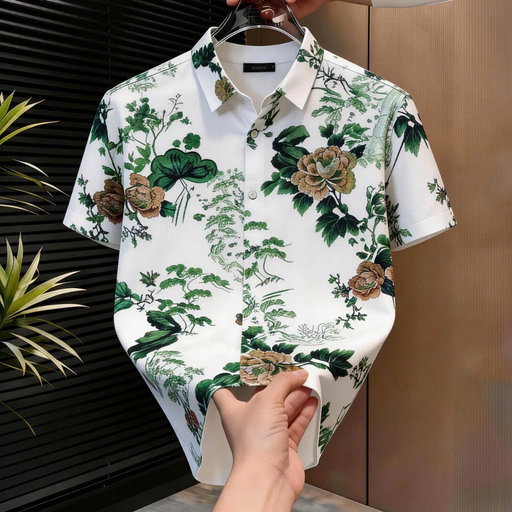 Sơ Mi Nam Hoa Văn Nghệ Thuật Nâng Tầm Phong Cách Phái Mạnh Thiết Kế Ấn Tượng Thể Hiện Cá Tính Nam Giới Hiện Đại