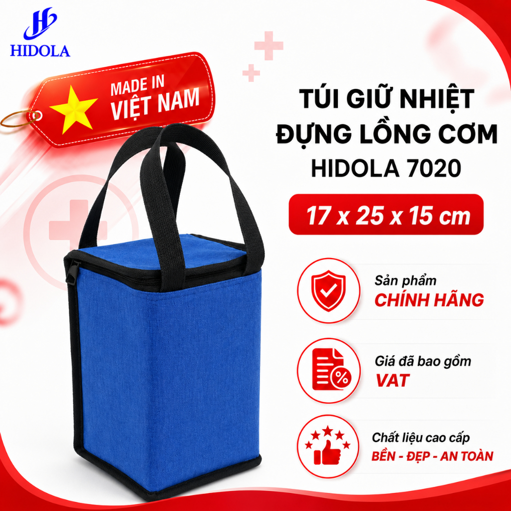 TÚI GIỮ NHIỆT ĐỰNG LỒNG CƠM, Hidola 7020