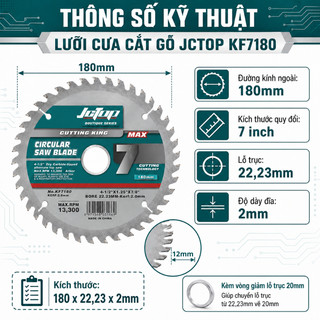 Lưỡi cắt gạch khô JCtop công nghệ lưỡi cắt kim cương KC4115